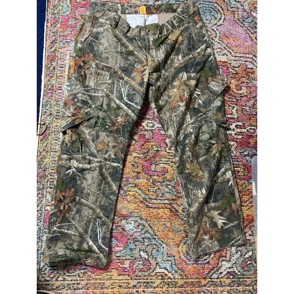 SHE Outdoor Pants Womens XXL  Green Camo Cargo 39" Waist